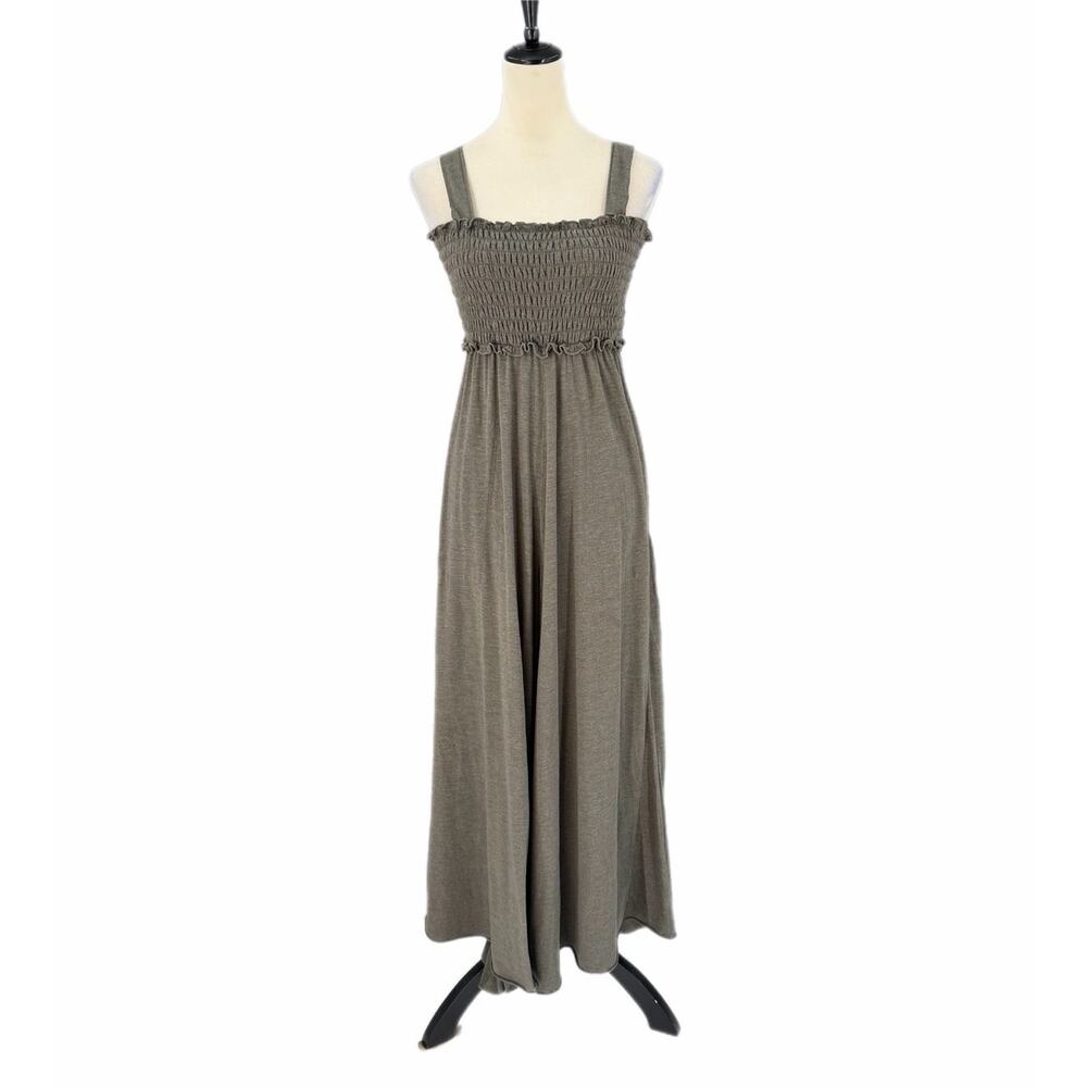 Natural Life Olive Green Wide Leg Comfortable Cottagecore Prairiecore Jumpsuit